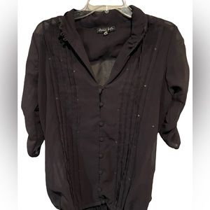 Andrew & Co. Sheer Blouse